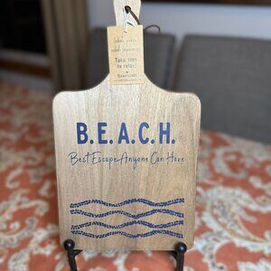 Rustic “B.E.A.C.H. – Best Escape Anyone Can Have” Decorative Cutting Board
